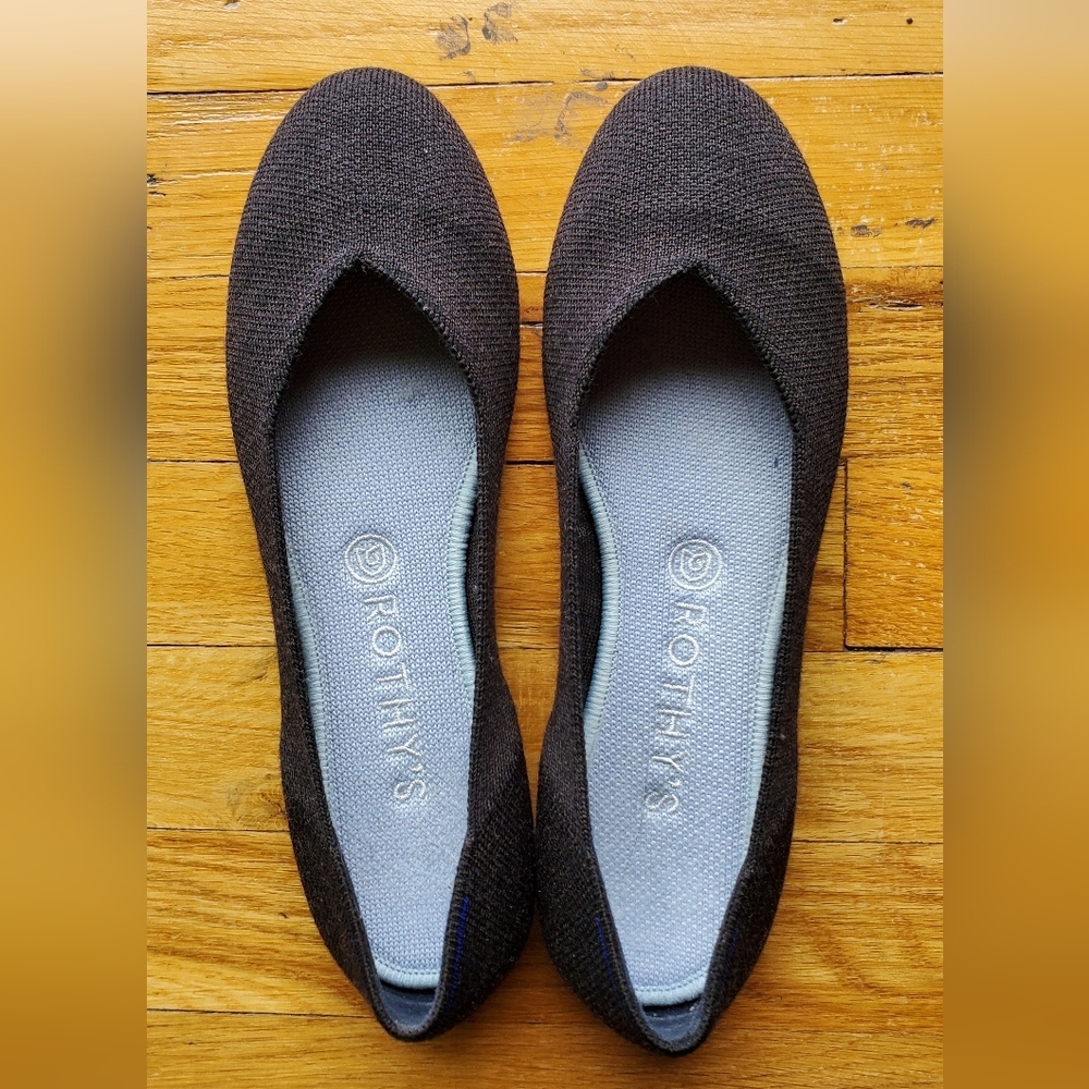 Rothy's Shadow Merino Flats, size 9